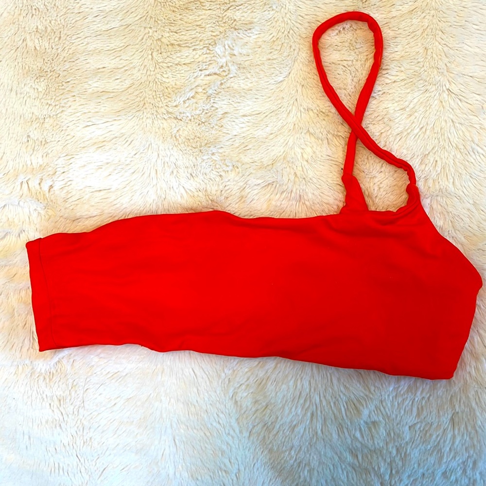 Toast Swim One Shoulder Top XS Cherry Tomato